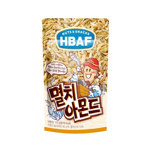 HBAF 멸치 아몬드 100g (6개)_이미지