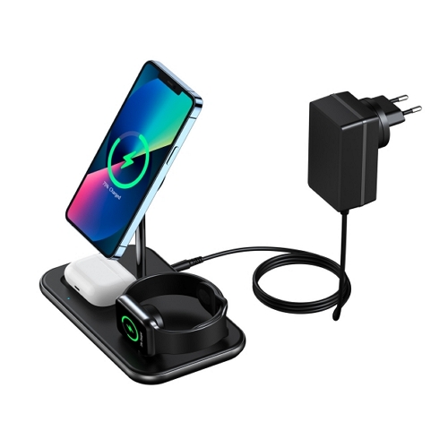 CHOETECH MFM 인증 3in1 맥세이프 무선충전기 T589-F (애플워치용)_이미지