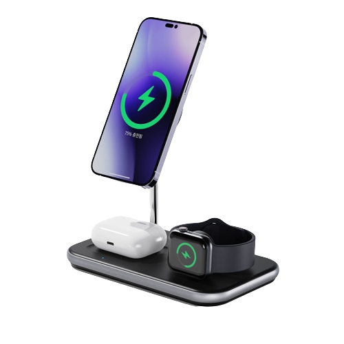 CHOETECH MFM 인증 3in1 맥세이프 무선충전기 T589-F (애플워치용)