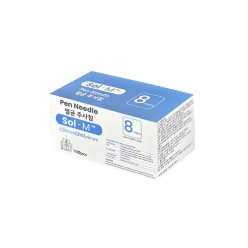솔엠 솔엠 펜니들 32G 8mm (1000개)_이미지