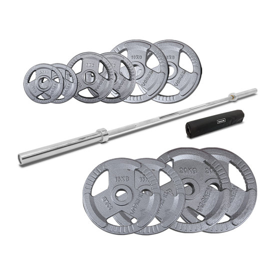 이고진 중량봉 주물 바벨 원판 역기 세트