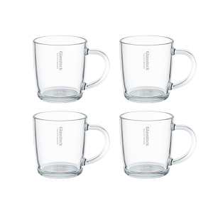 SGC솔루션 글라스락 내열강화 클래식 머그 360ml (4개)
