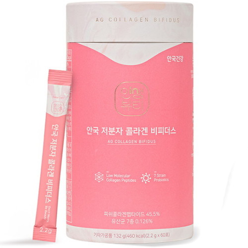 안국건강 저분자콜라겐 비피더스 2.2g 60포 (1개)_이미지