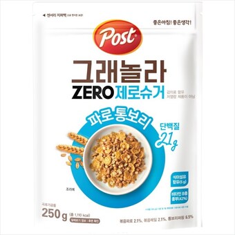 동서식품 포스트 <b>그래놀라</b> 제로슈거 파로통보리 250g