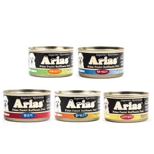 아리아스 원형캔 소고기+닭고기 100g (1개)