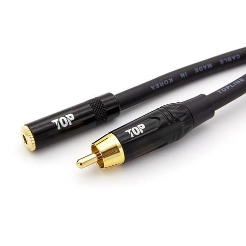 탑라인에이치디 HDTOP 3.5mm 스테레오 to RCA 케이블 (7m, HT-TP481)_이미지