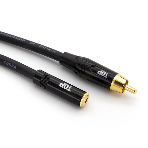 탑라인에이치디 HDTOP 3.5mm 스테레오 to RCA 케이블 (7m, HT-TP481)_이미지