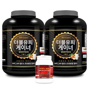 웨이테크  WP게이너 단백질 헬스보충제  보충제2통+아미노1통