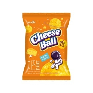 삼진 치즈볼 42g 삼진 체다치즈 과자 스낵 바삭 단짠