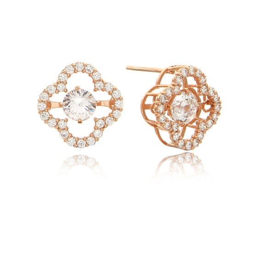 찰스울프꾸뛰르 14K 무빙크로버 귀걸이