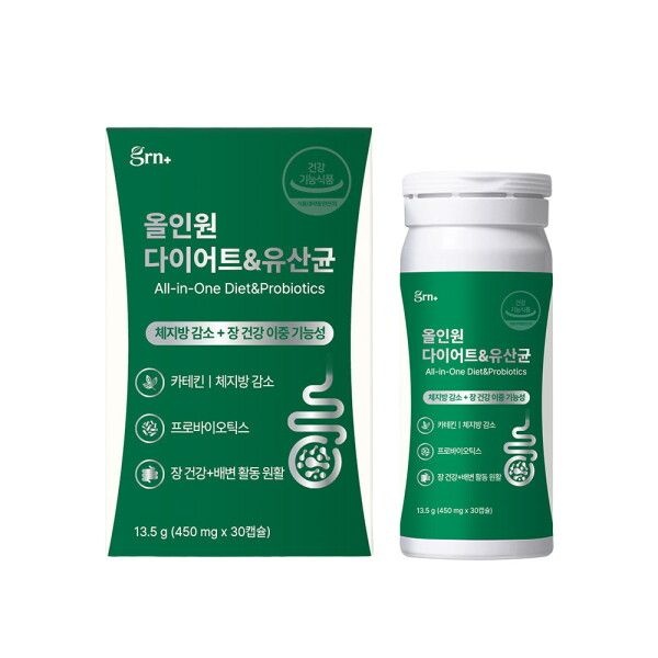 GRN 올인원 다이어트&유산균 30정 (1개)_이미지