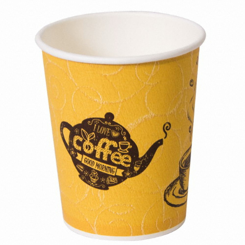 대경종이컵 ㅤ옐로우 테이크아웃 종이컵 10온스  (50개)_이미지