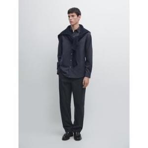 멜란지 옥스퍼드 셔츠 01901298401_이미지