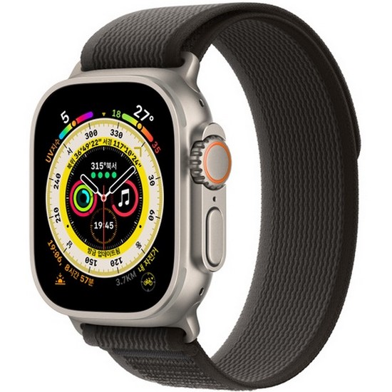 APPLE 워치 트레일 루프 S/M (블랙/그레이) (44mm/45mm/49mm)_이미지