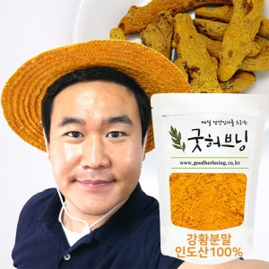 강황 가루 분말 커큐민 인도산 500g 굿허브닝