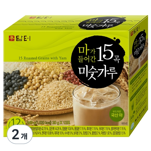 담터 마가 들어간 15곡 미숫가루 240g (2개)_이미지