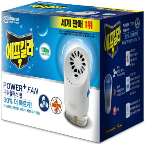 에프킬라 파워플러스팬 + 무향 리필 45일 x 3개
