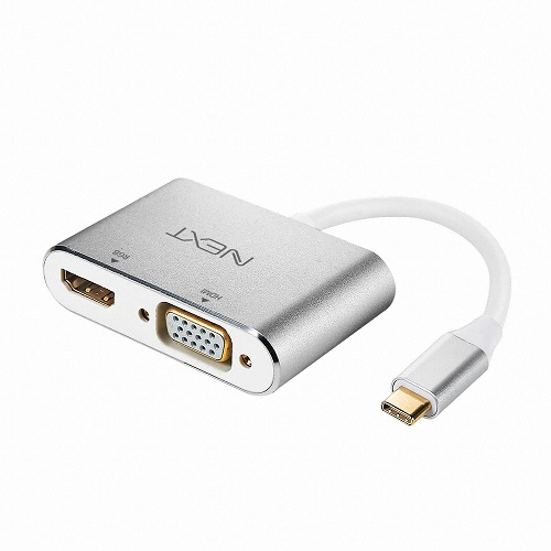 이지넷유비쿼터스 넥스트 Type C to HDMI + VGA 컨버터 (NEXT-2252TCHV)
