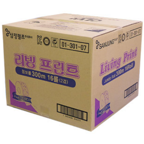 리빙 프린트 점보롤 300m (16롤)_이미지