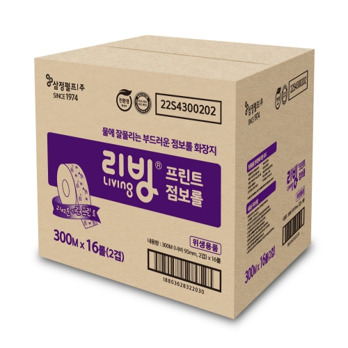 리빙 프린트 점보롤 300m (16롤)_이미지
