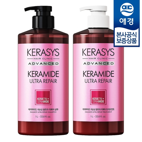 케라시스 케라마이드 극손상 울트라 리페어 샴푸 1000ml+트리트먼트 1000ml 2종세트이미지입니다. 누르면 해당 게시물로 새창이동합니다.