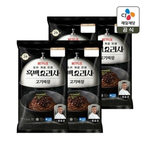 CJ제일제당 고메 흑백요리사 최유강셰프의 짜장 680g (4개)