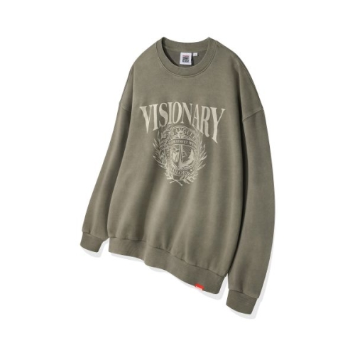 비전스트릿웨어 VSW Visionary 피그멘트 크루넥 카키 그레이 1942880_이미지