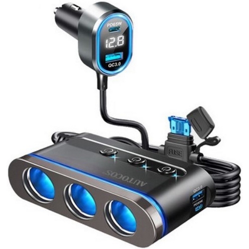 오토코스 300W 대용랑 멀티소켓 충전기 ATS-107S