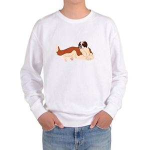 패션 JHP29T3T_51HD 맨투맨 DOG 세인트버나드 포도주