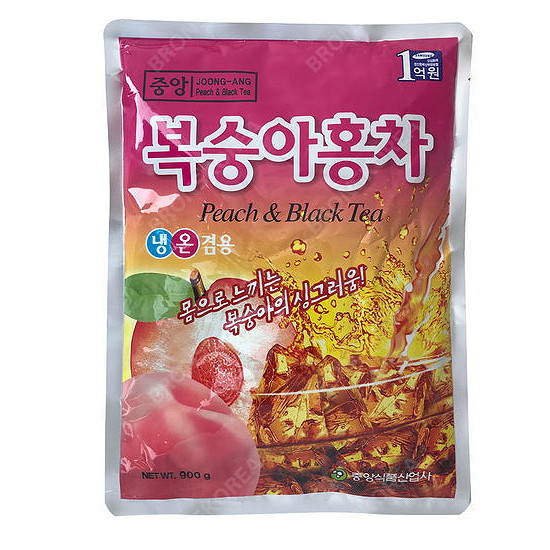 중앙식품 복숭아 홍차 900g (1개)_이미지