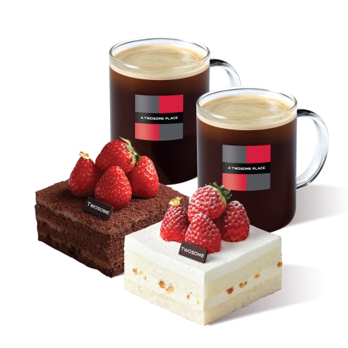 투썸플레이스 떠먹는 스초생 + 떠먹는 화이트 스초생 + 아메리카노 R 2잔