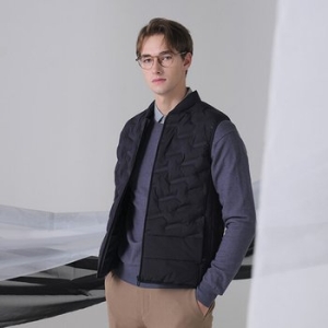 잭필드 1종 남성 에어히트 튜브 패딩 베스트_JAFUM345