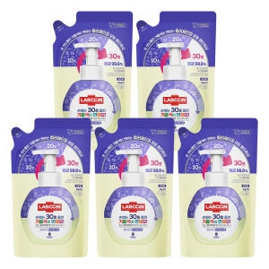 랩신 컬러체인지 핸드워시 포도 리필 450ml (5개)_이미지