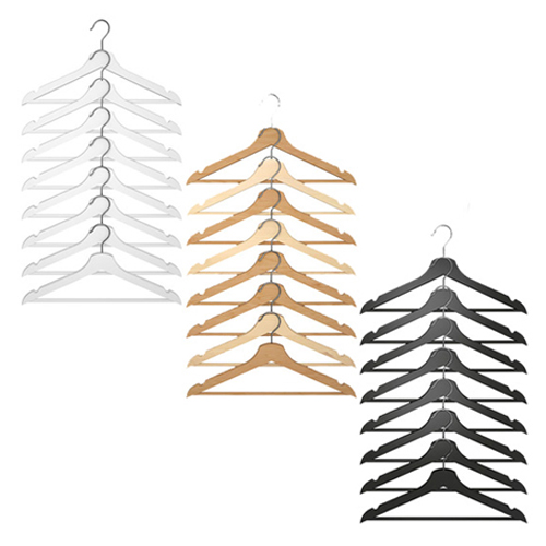 이케아 BUMERANG 원목 옷걸이 화이트