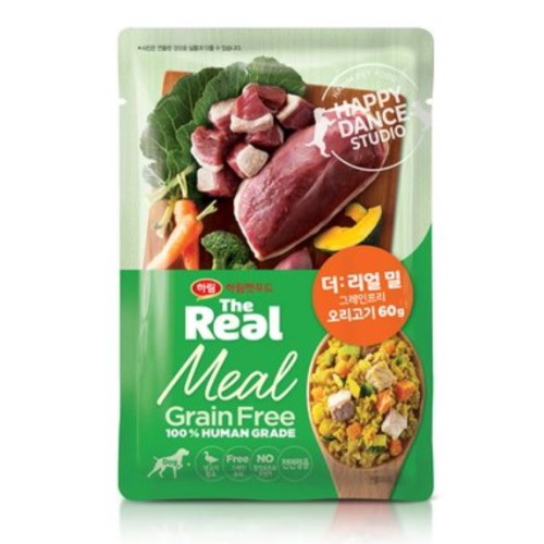 더리얼 독 밀 그레인프리 오리고기 60g