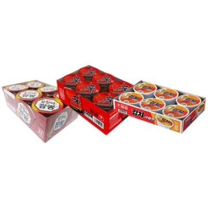 신라면컵6개 + 김치사발면6개 + 오징어짬뽕컵6개