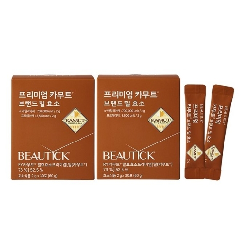 GNC 뷰틱 프리미엄 카무트 브랜드 밀 효소 30포 (2개)_이미지