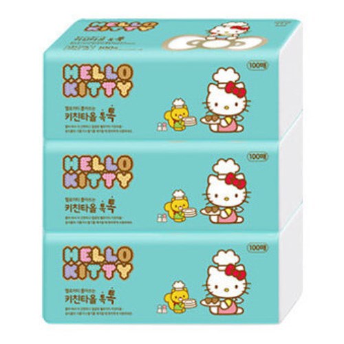 헬로키티 뽑아쓰는 키친타월 톡톡 100매 (9팩)_이미지