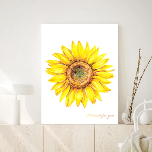 오홀리브 행운해바라기 기본다리 접이식 액자테이블 (72x48cm)_이미지