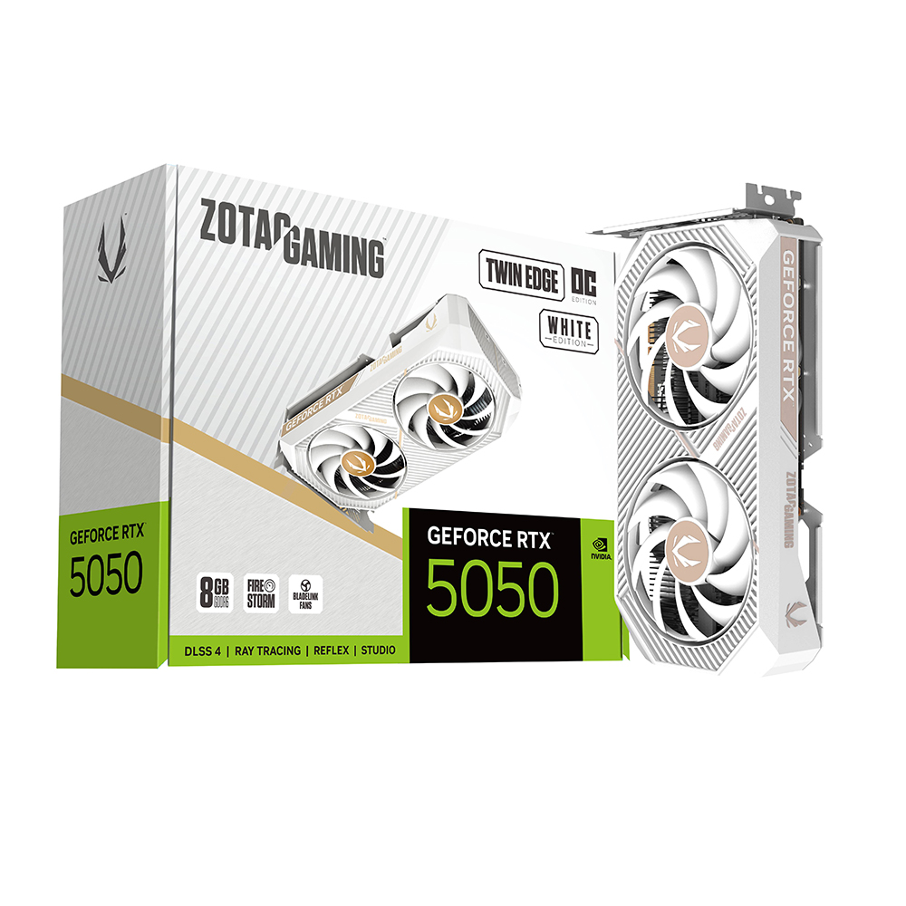 ZOTAC GAMING 지포스 RTX 5050 Twin Edge OC White D6 8GB이미지입니다. 누르면 해당 게시물로 새창이동합니다.