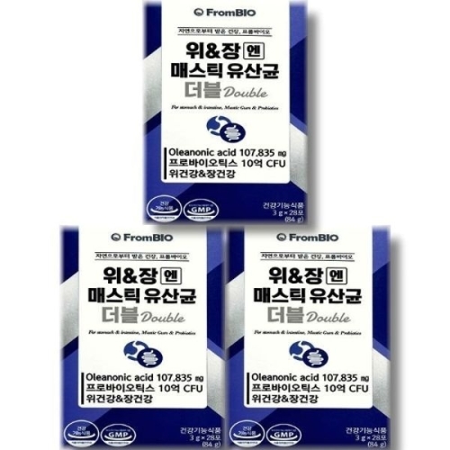 프롬바이오 위장엔 매스틱 유산균 더블 28포 (3개)_이미지