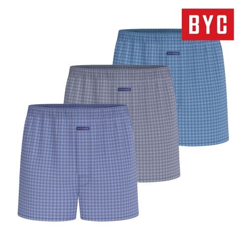 BYC 밝은포인트패턴60수프리미엄트렁크팬티3매입MCG1492