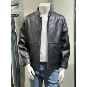 바쏘옴므 바쏘 세이브존01 천연 양가죽100 스탠다드 핏 가죽 자켓 BSY5UA07ABK_이미지