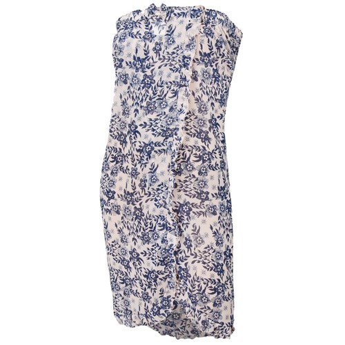 휴스토니 네이비플라워 샤워가운_이미지