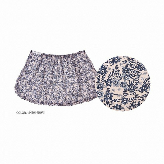 휴스토니 네이비플라워 샤워가운_이미지