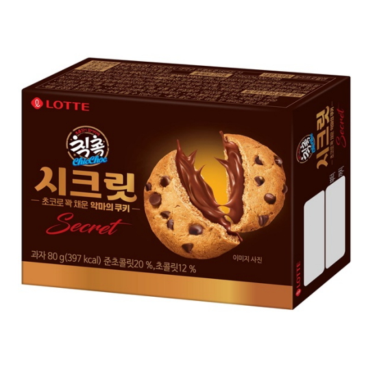 롯데웰푸드 칙촉 시크릿 4개입 80g (6개)