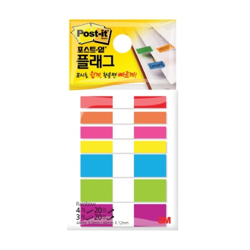 3M  레인보우 포스트잇 플래그 683