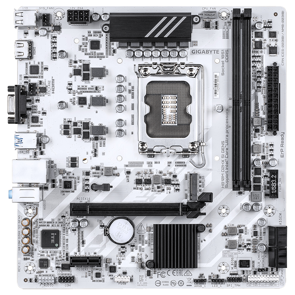 GIGABYTE H810M D2HX SI GEN5 제이씨현_이미지
