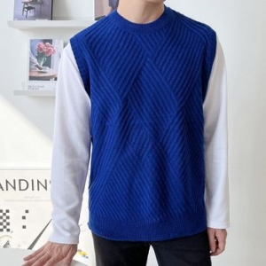 제이큐 2L-YAN 1055 남자비비드사선니트조끼 패션 데일리 웨어 깔끔한 디자인 409867