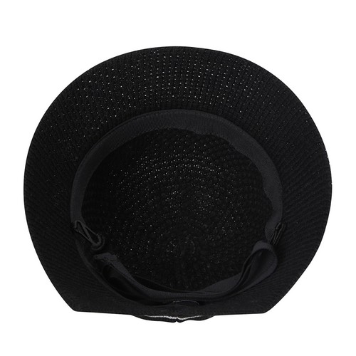 팬텀 로고 리본 니트 버킷햇 221E3CP103_BK_이미지